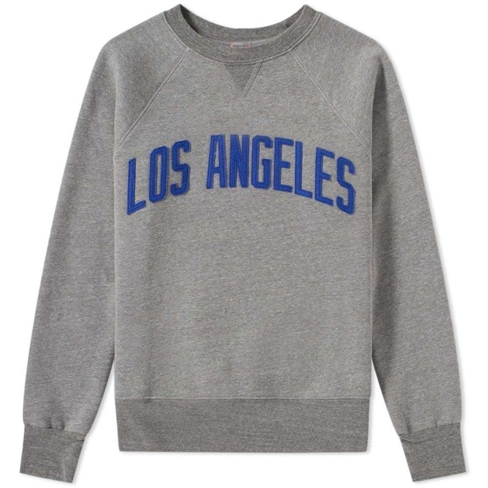 Ebbets Field Flannels Gray Los Angeles Angels Sweatshirt Size Large